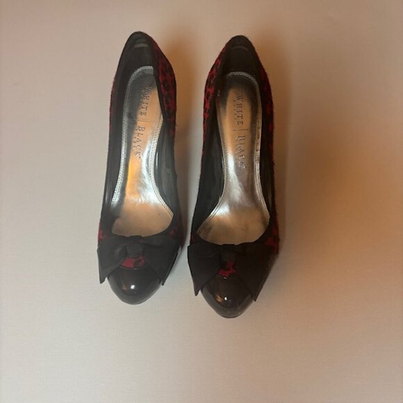 White House Black Market Leopard Print Heels - Size 9 - Picture 2 of 8